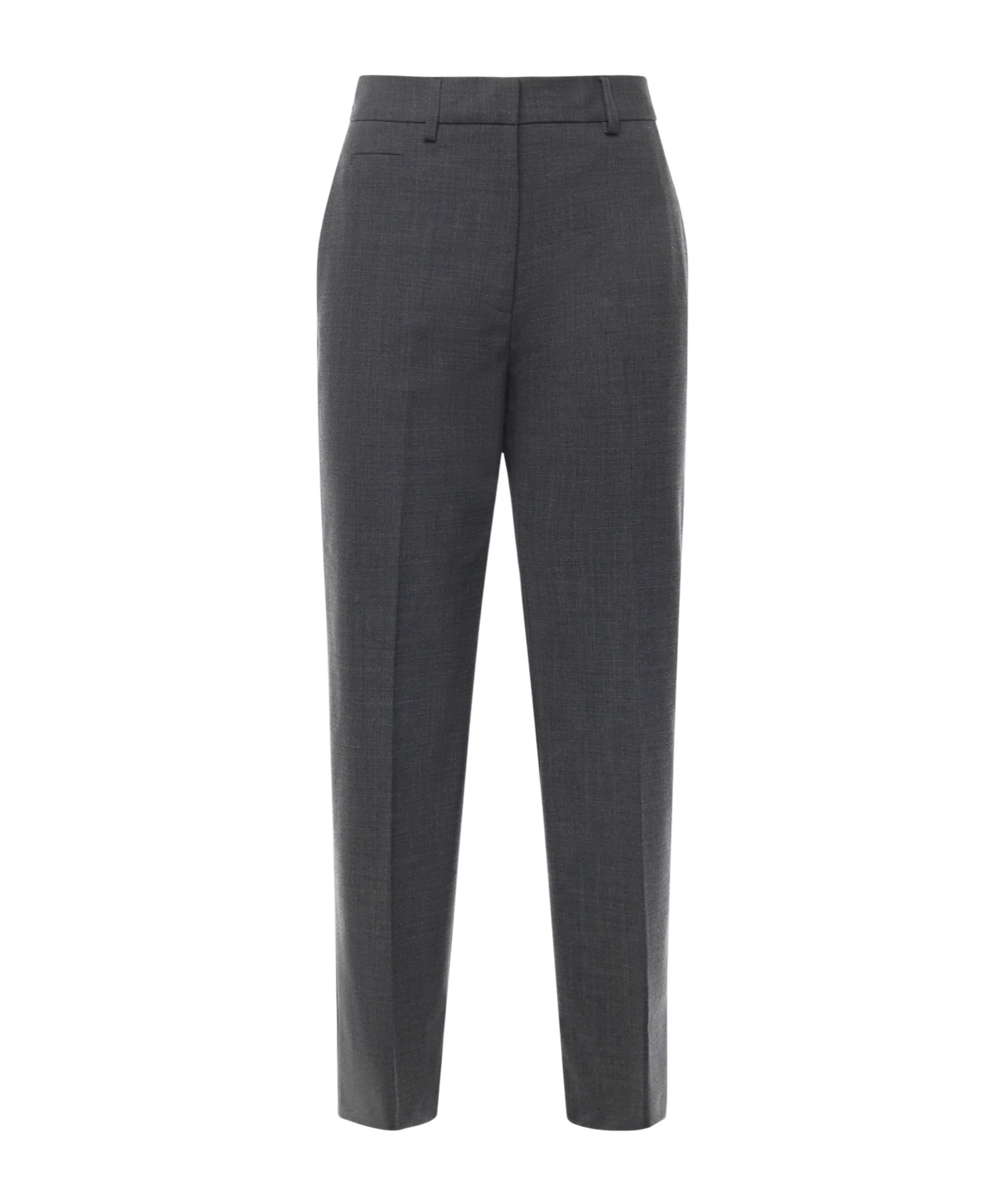 Ottod'ame Indented Casual Pants In Gray