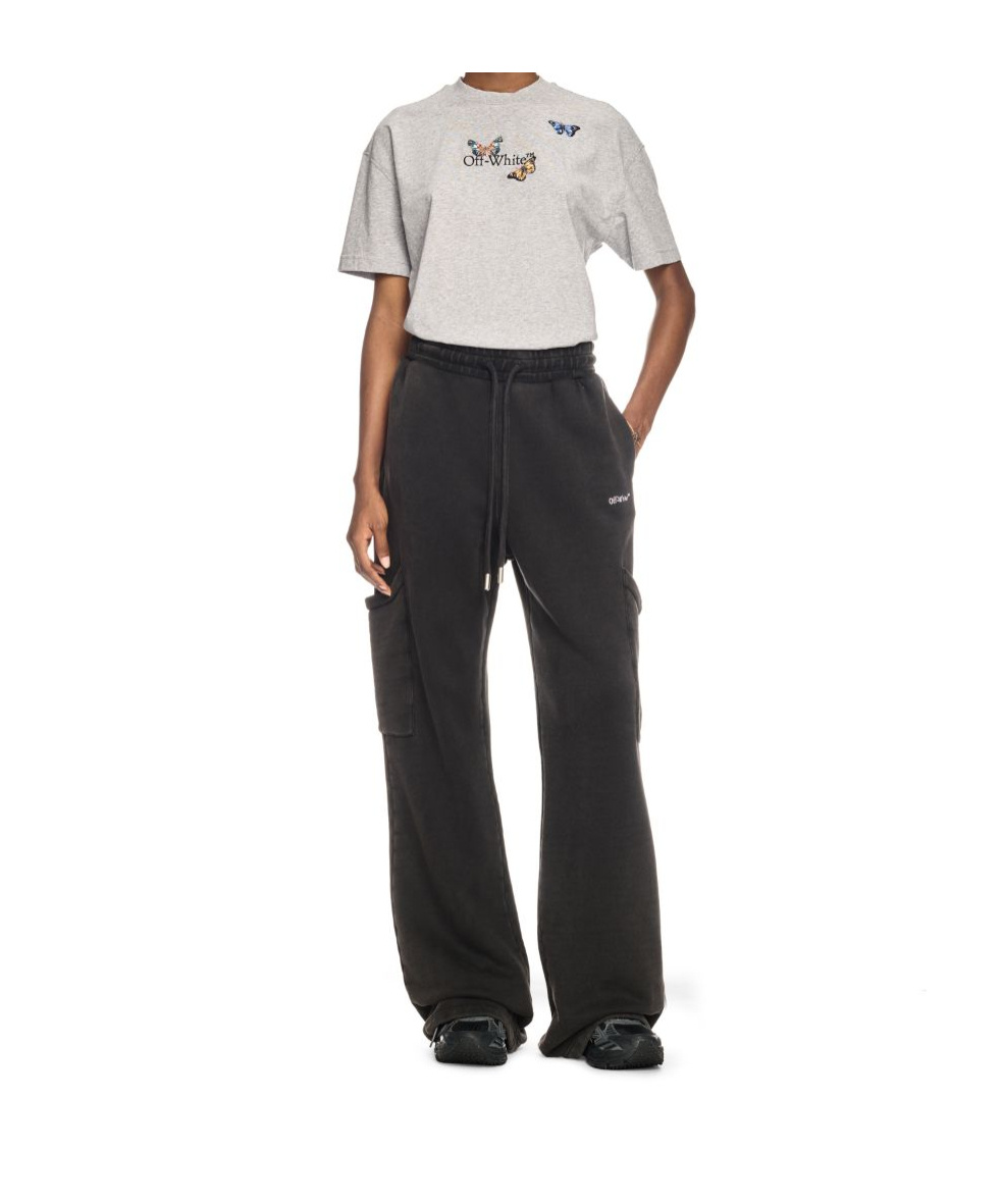 Off-white Cargo Track Trousers In Black