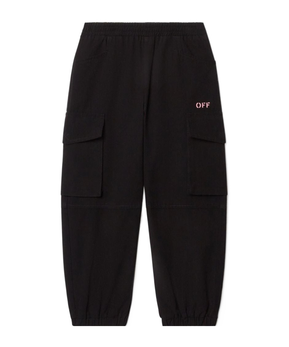 Off-white Off Stamp Plain Sweatpant In Black