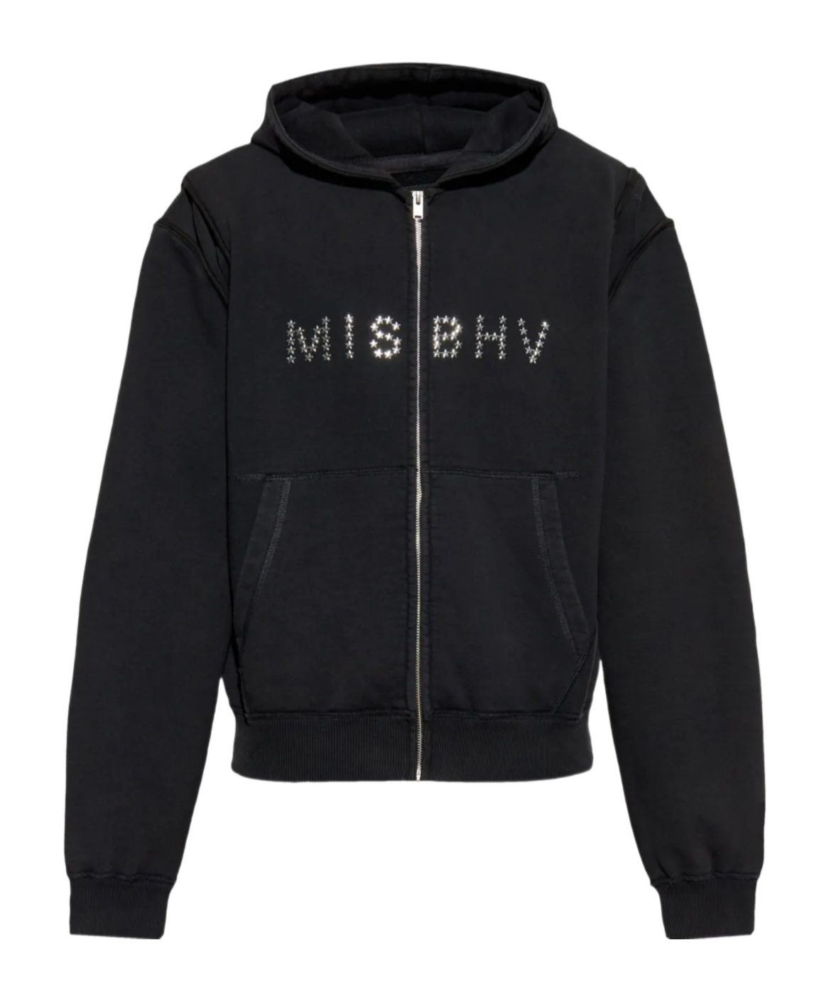 Misbhv Star Teddy Hoodie In Black