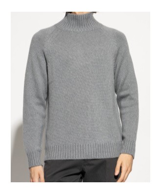 Eleventy Turtleneck Sweater In Gray