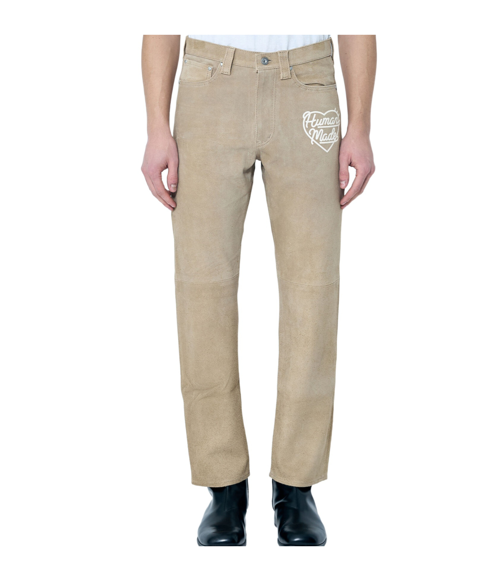 Human Made Belt-loop Casual Pants In Nude