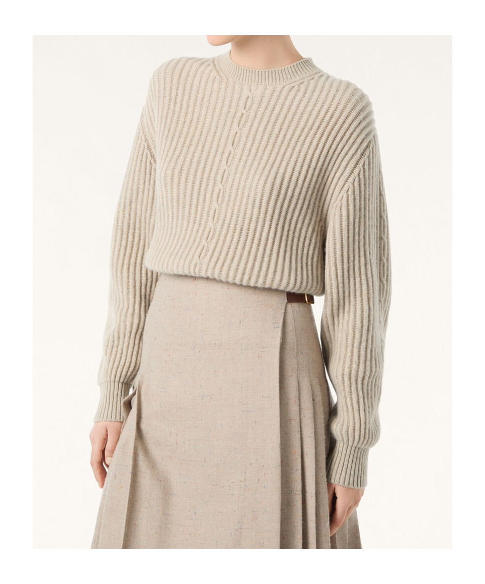 Loro Piana Plane Tree Crew Neck Sweater In Neutral