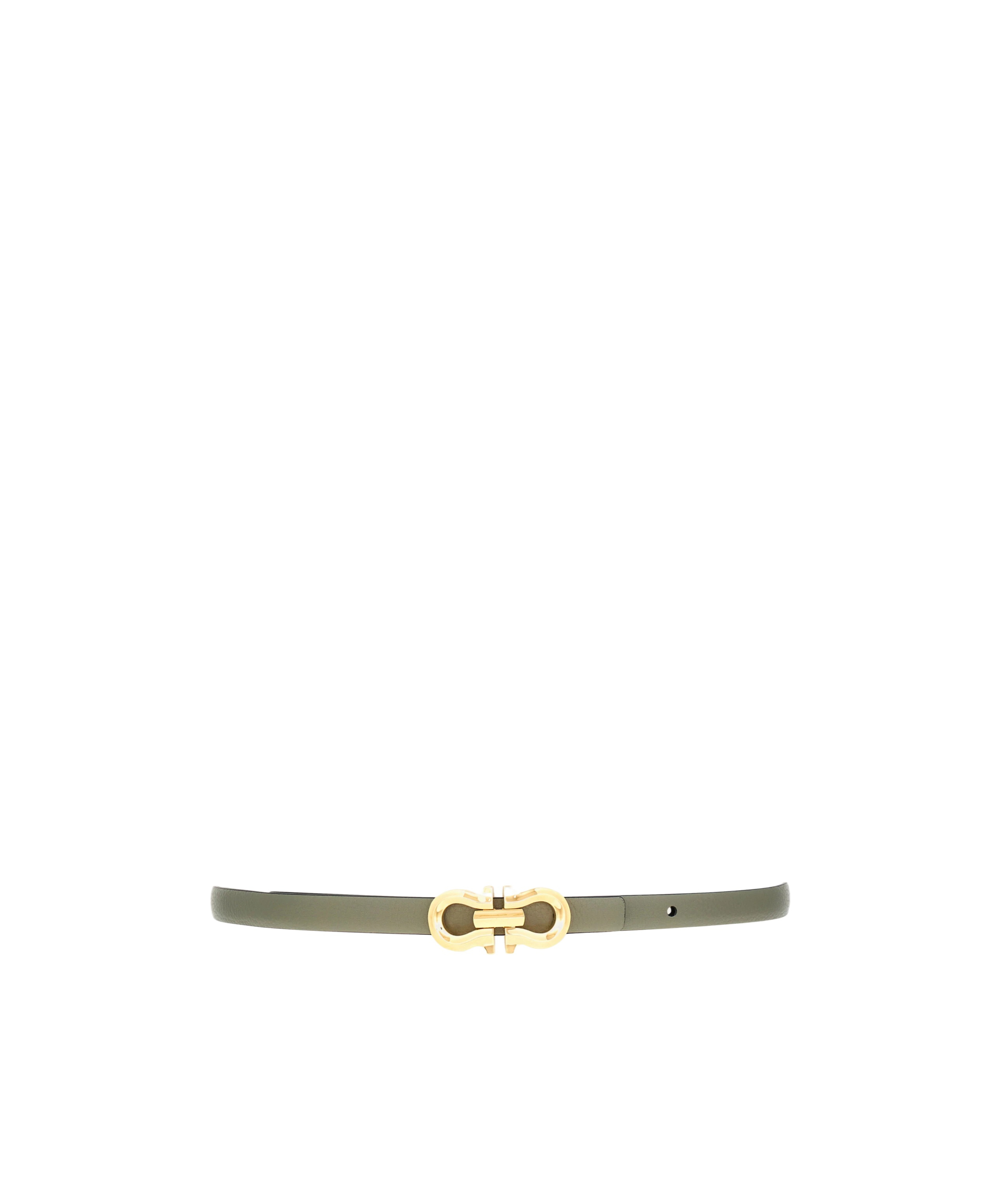 Ferragamo Double-sided Gancini Belt In Nude