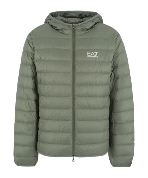 Ea7 Zippered Casual Jacket In Green