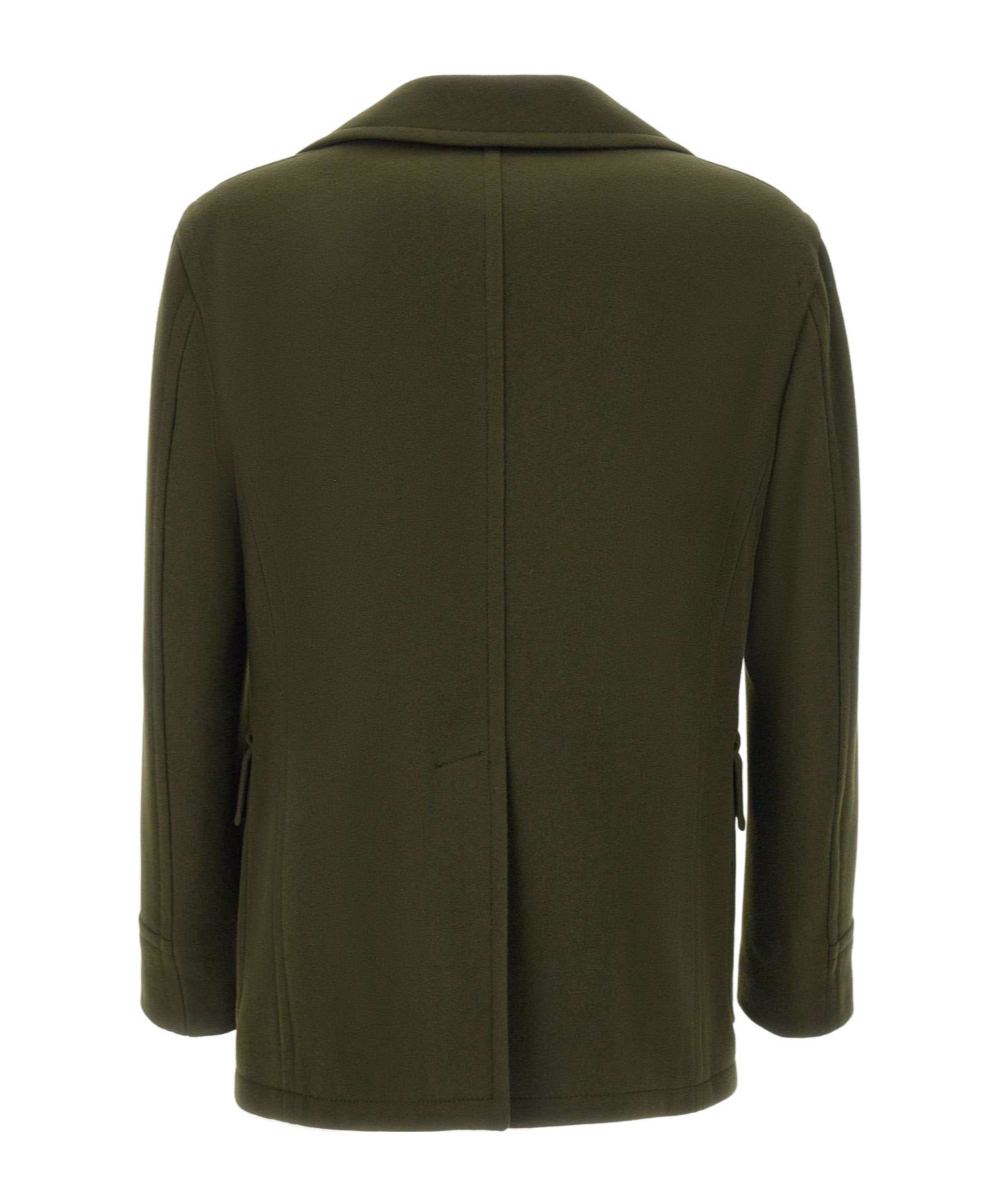 Tagliatore Double-breasted Coat In Green