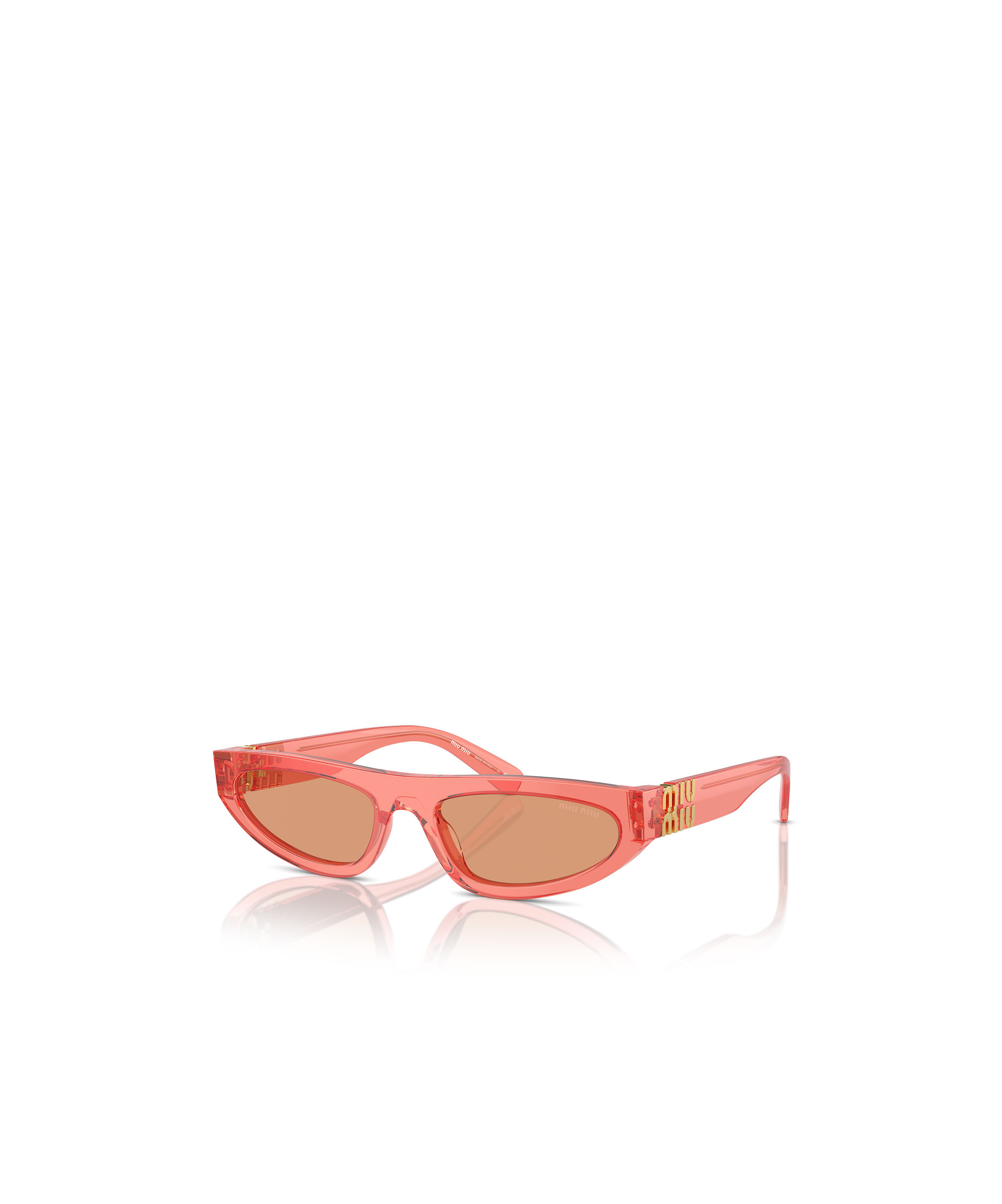Miu Miu Mu 07zs Tulip Transparent Sunglasses In Nude