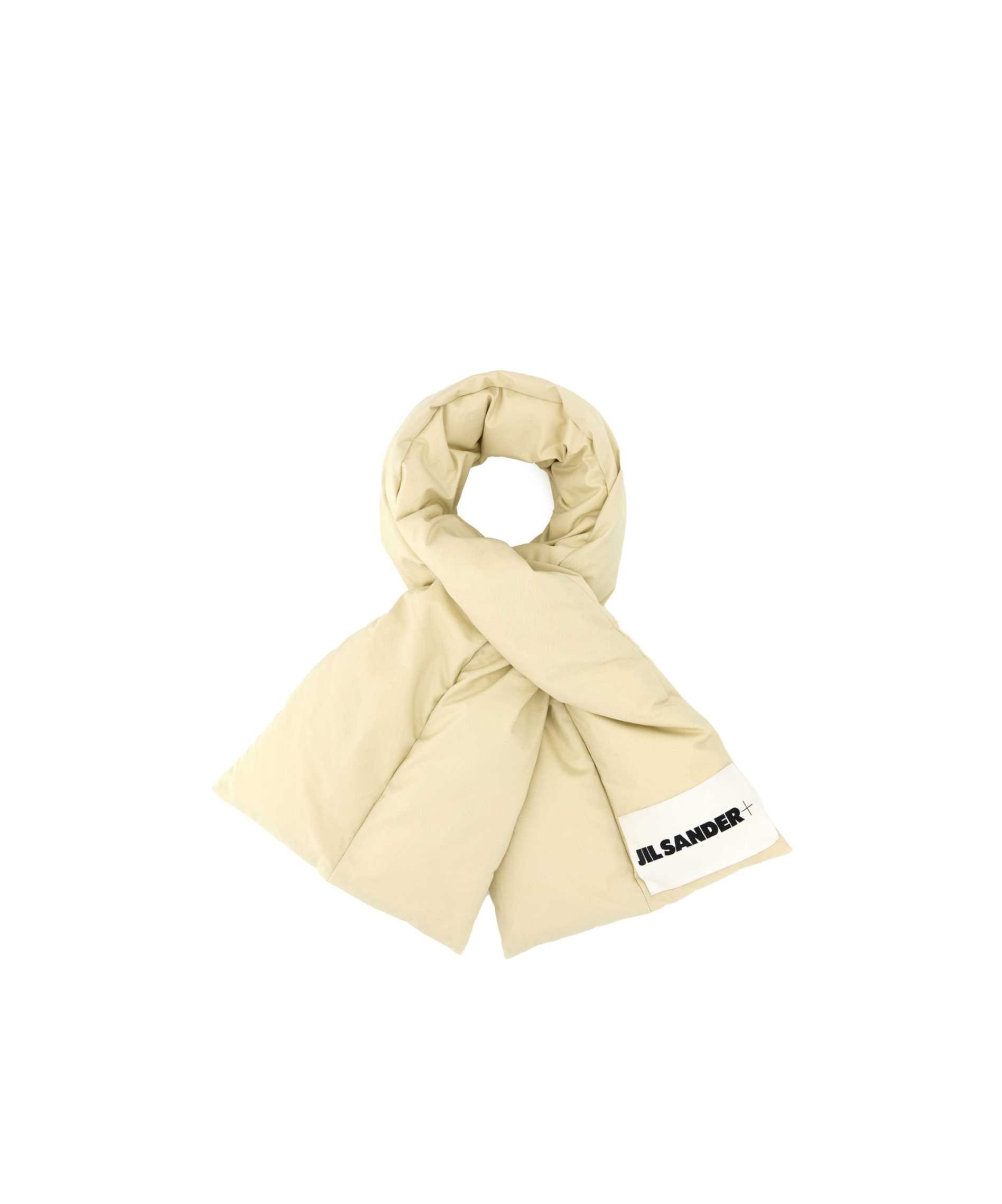 Jil Sander Cream Polyester Scarf In Neutral