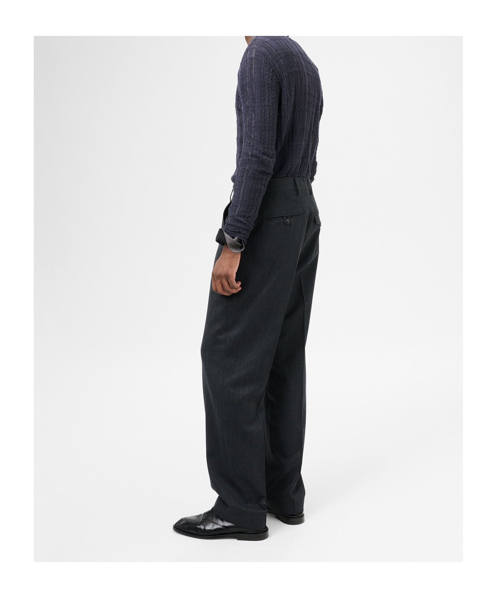 Our Legacy Maitre D Belt-loop Casual Pants In Black