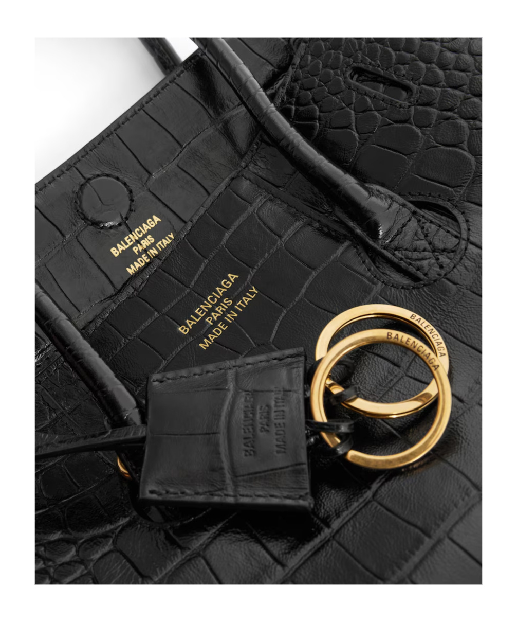Balenciaga Hampton Mini Tote In Black
