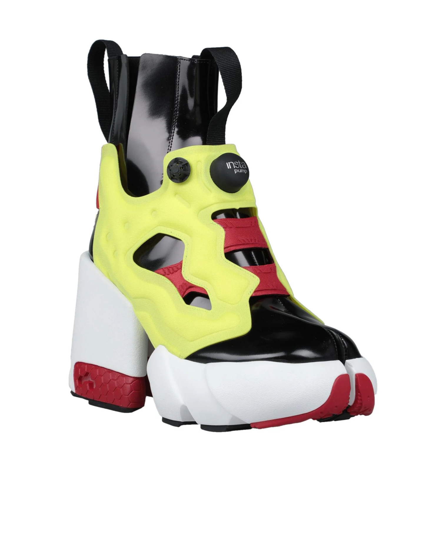 Maison Margiela Multi-color Platform Boots In Black