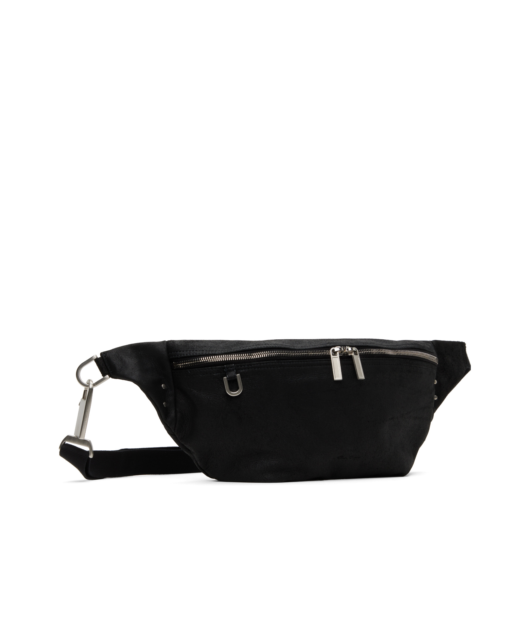 Rick Owens Zippered Crossbody Bag In Black