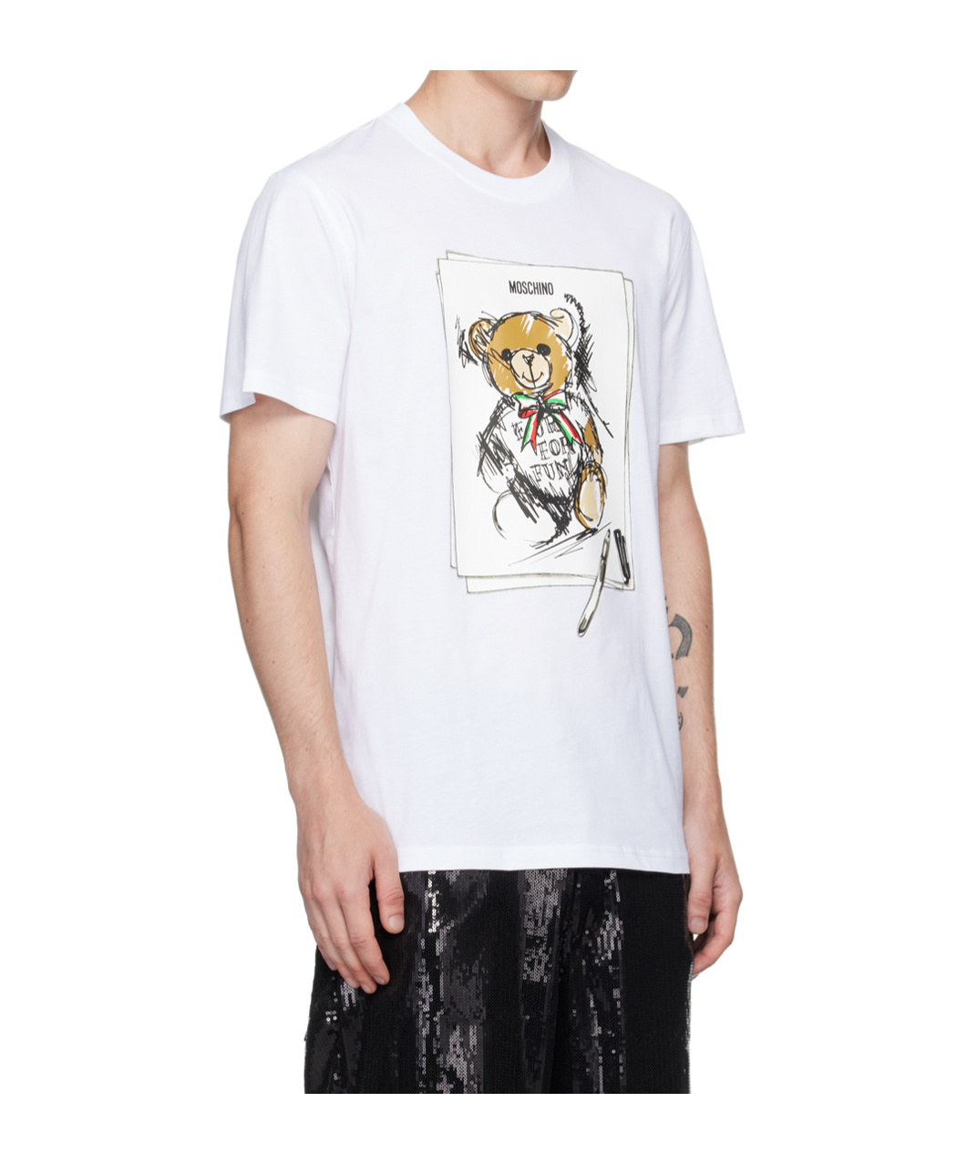 Moschino Teddy Bear T-shirt In White