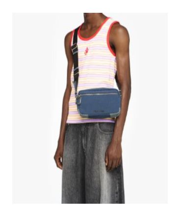 Jw Anderson J. W. Anderson Multicolored Striped Sleeveless Tank Top In Nude