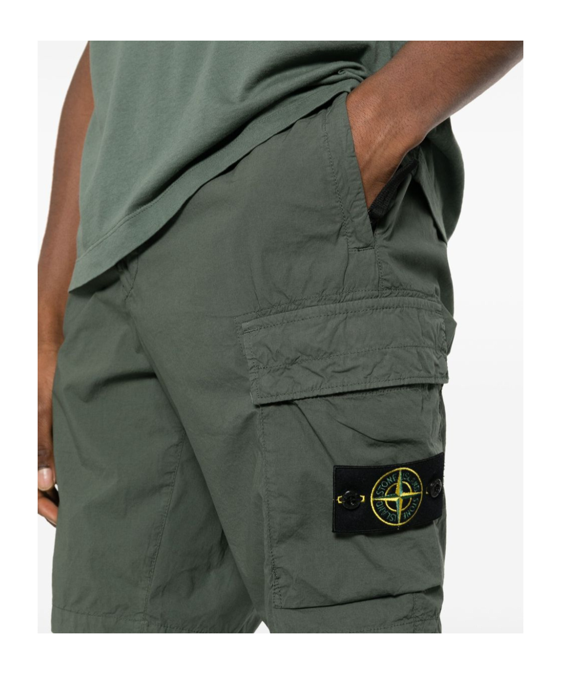 STONE ISLAND TAFFETA CARGO SHORTS 