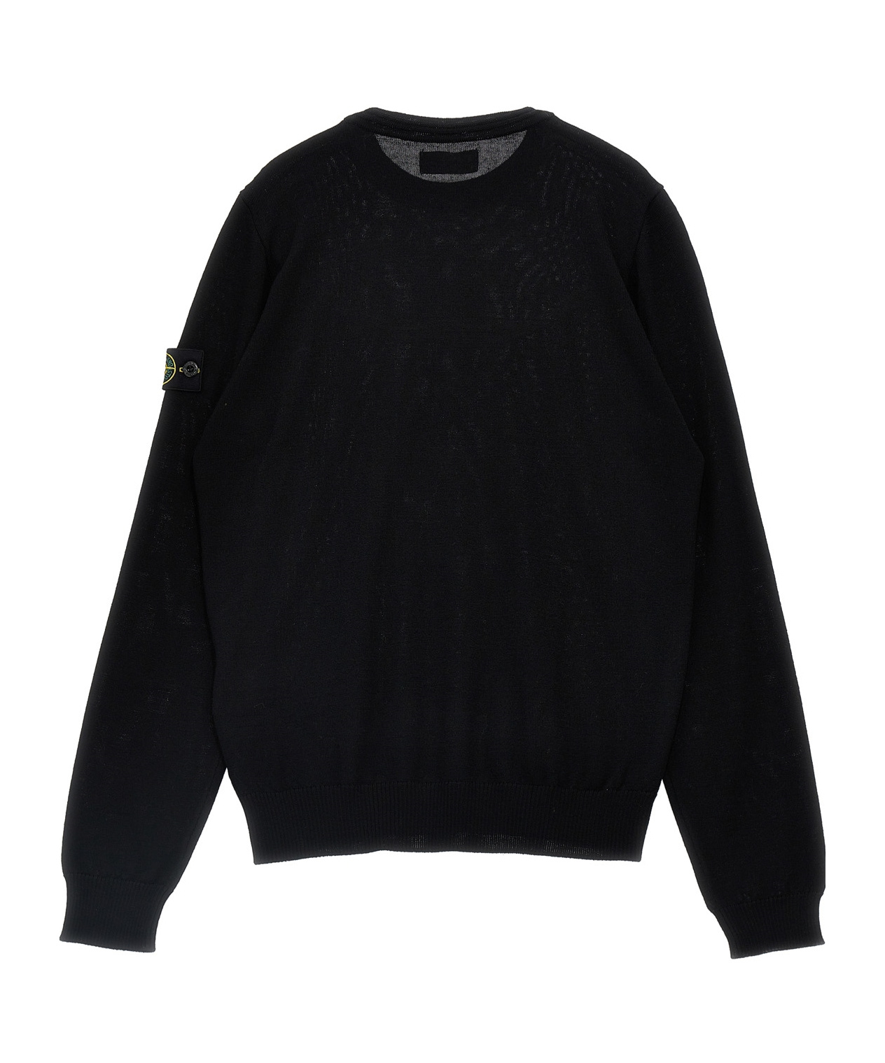 Stone Island Long-sleeved Sweater In Black