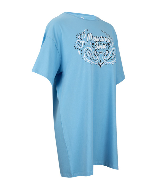 Moschino Logo Short-sleeved T-shirt In Blue