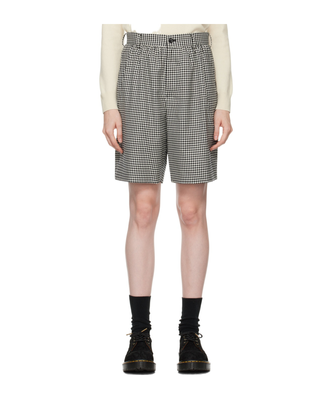 Comme Des Garçons Gingham Check Shorts