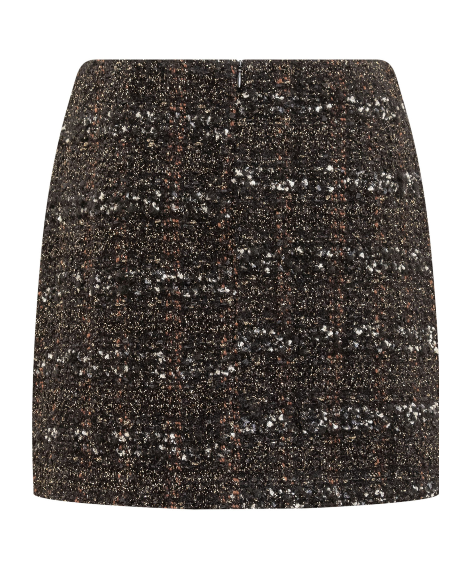 Fabiana Filippi Check Tweed Mini Skirt In Black
