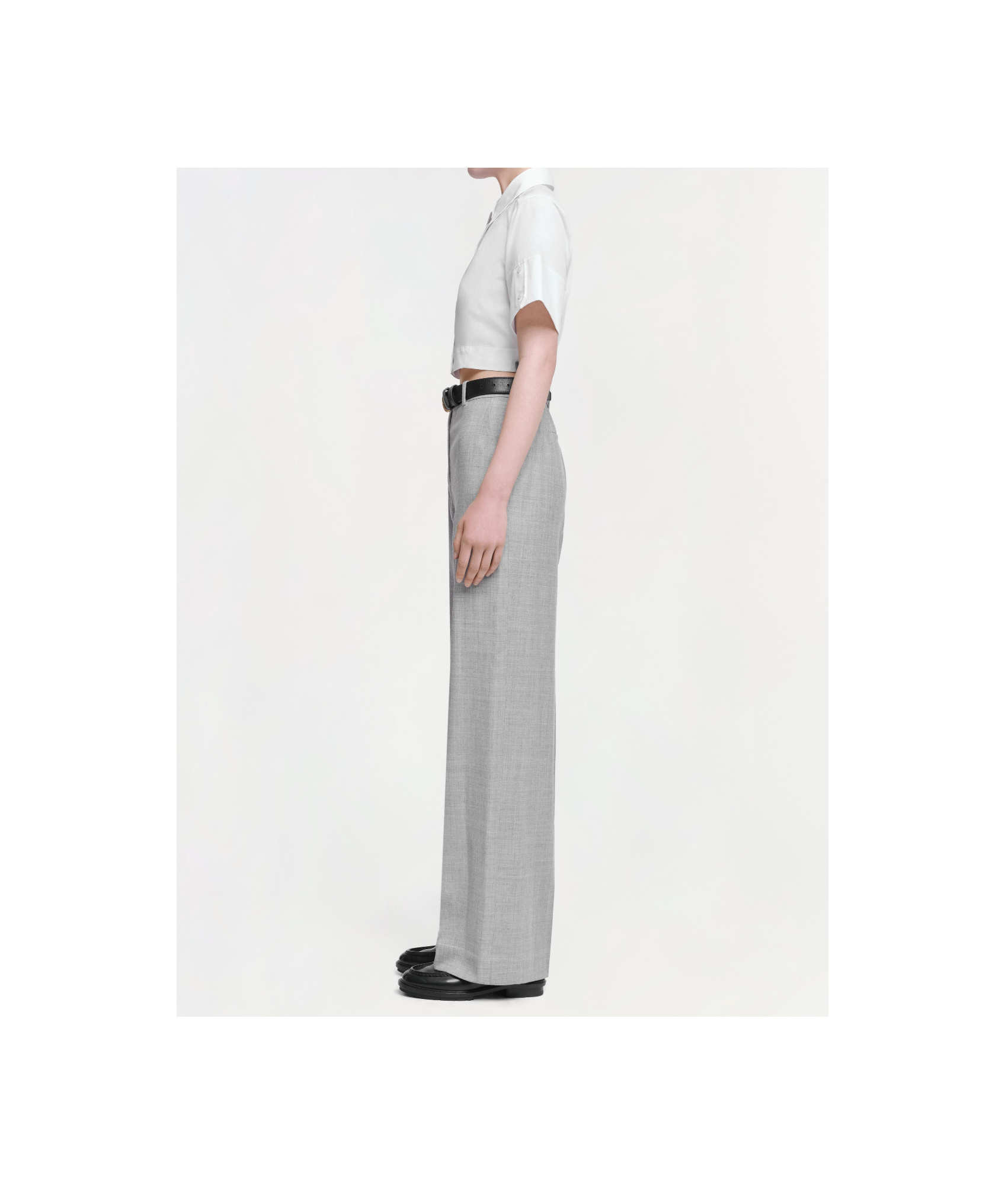 JONATHAN SIMKHAI WOOL CASUAL PANTS