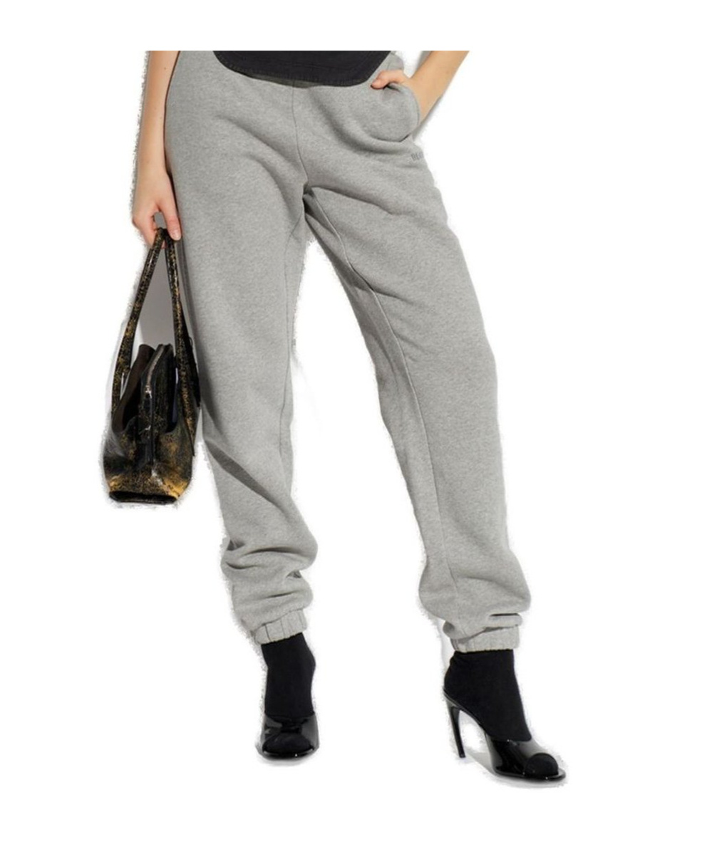 Attico The  High-waisted Loose Jogging Pants In Animal Print