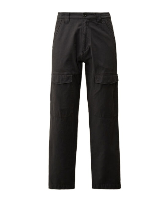 C.p. Company Black Micro Reps Cargo Pants In Black