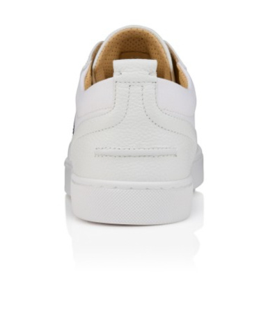 Christian Louboutin Retero Leather And Canvas Sneakers