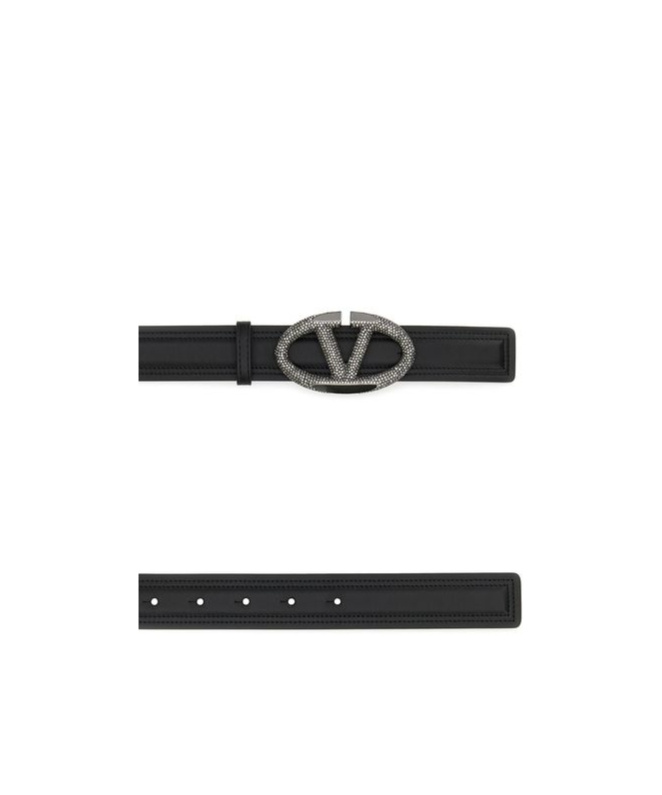 Shop Valentino Vlogo Signature Belt In Black