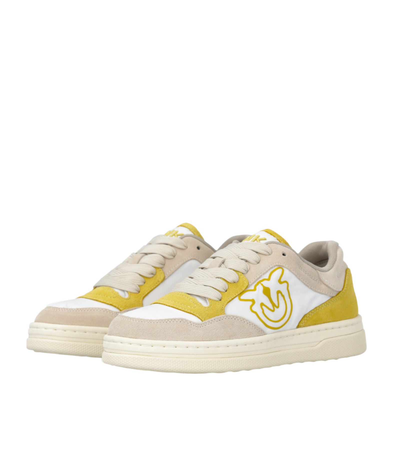 Pinko Leather Sneakers In White