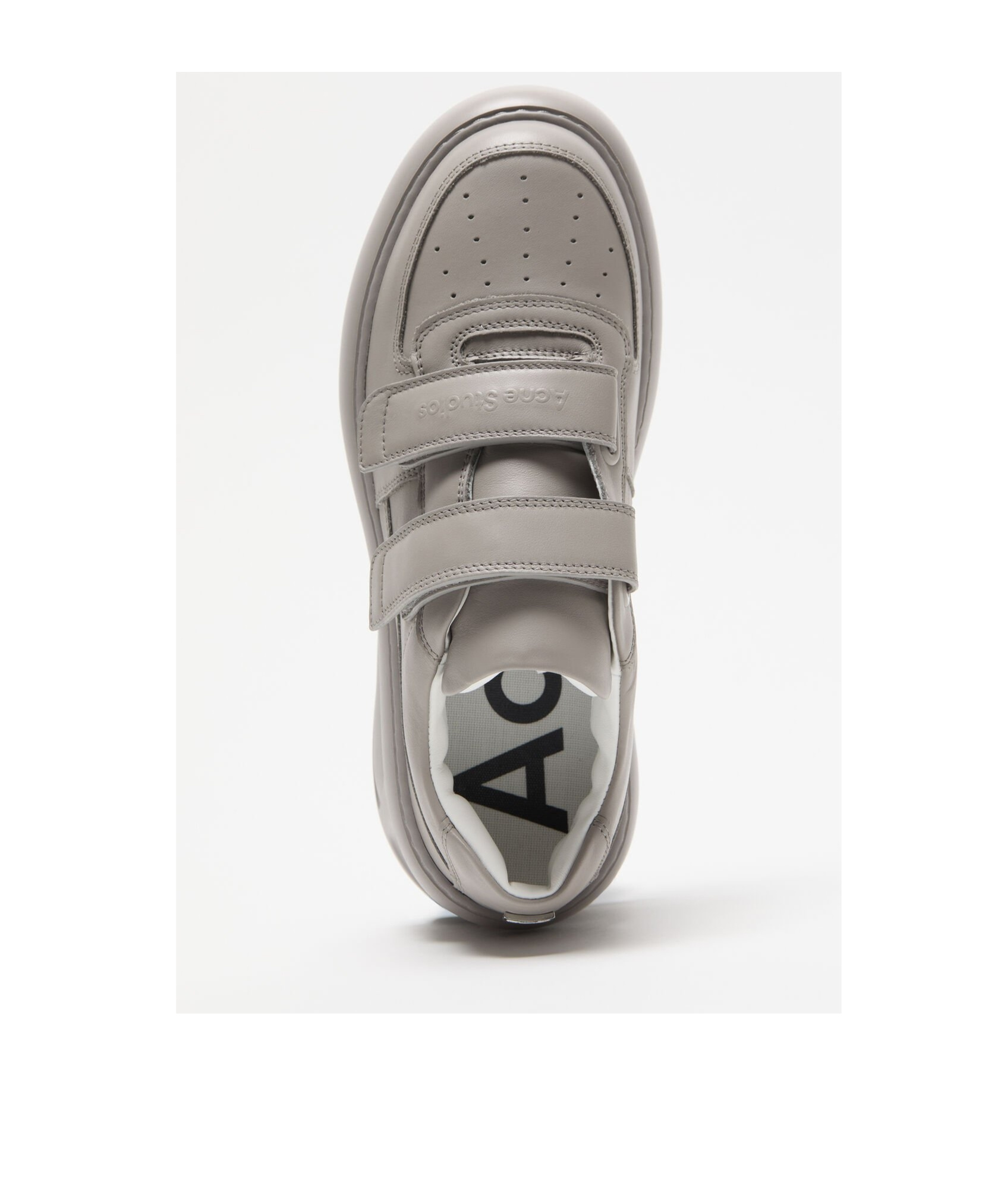 Acne Studios Round Toe Low-top Casual Shoes In Gray