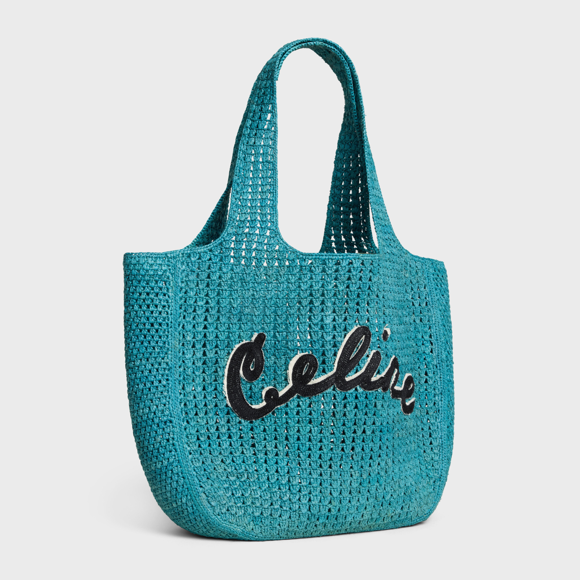 Celine Large Hobo Basket Bag In Blue
