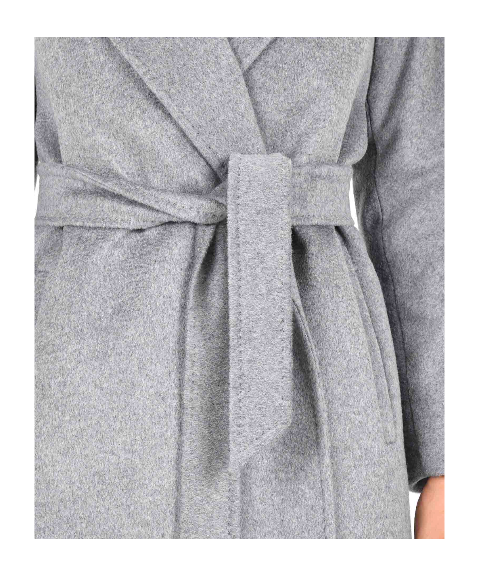 Max Mara Long-sleeved Coat In Gray