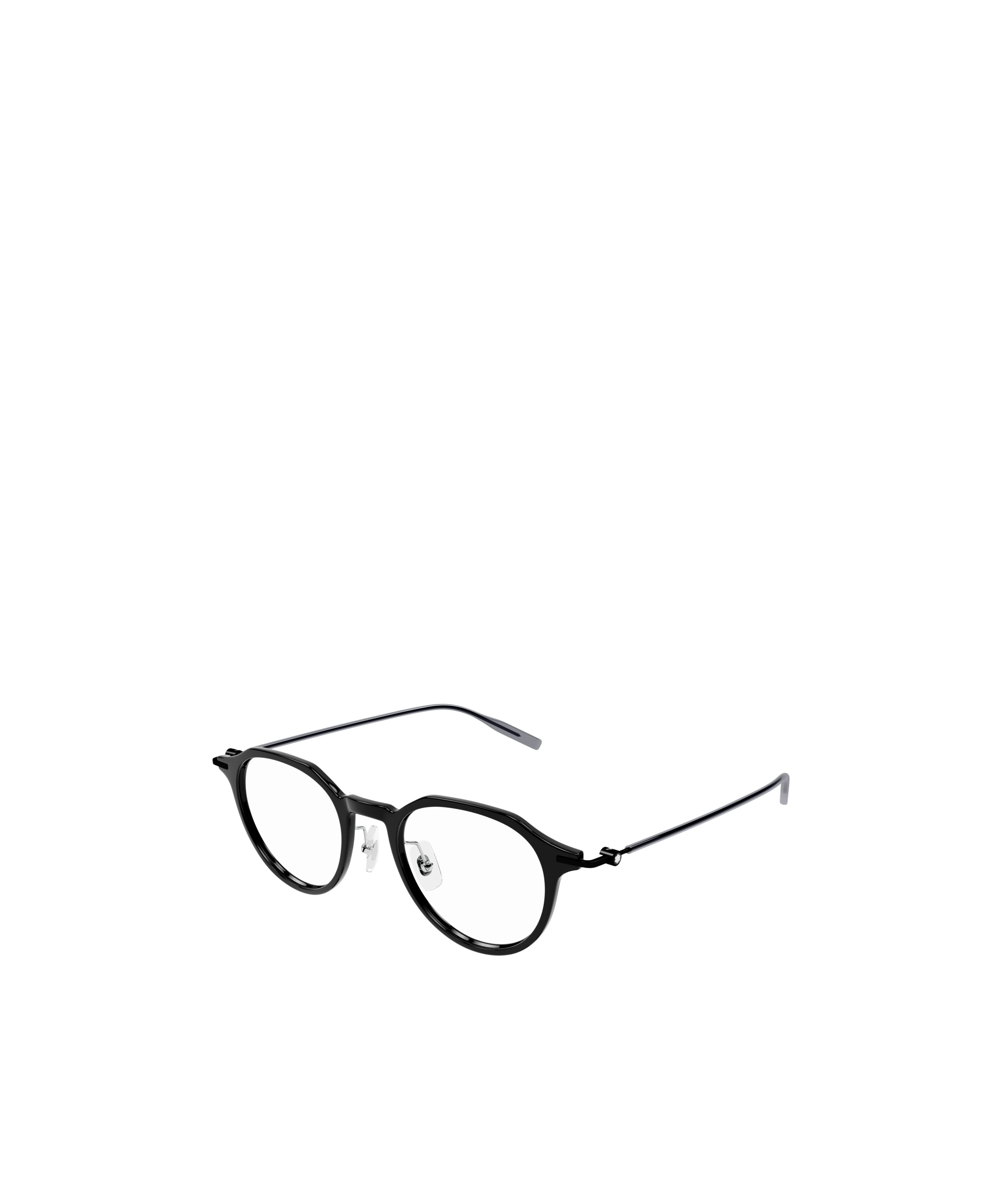 Montblanc Round-frame Glasses In Black
