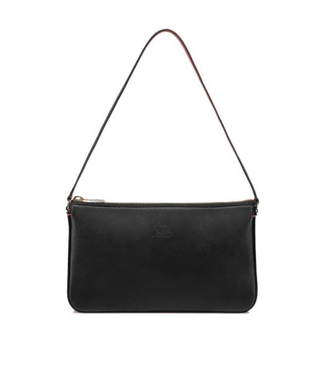 Christian Louboutin Loubila Patent Pouch In Black
