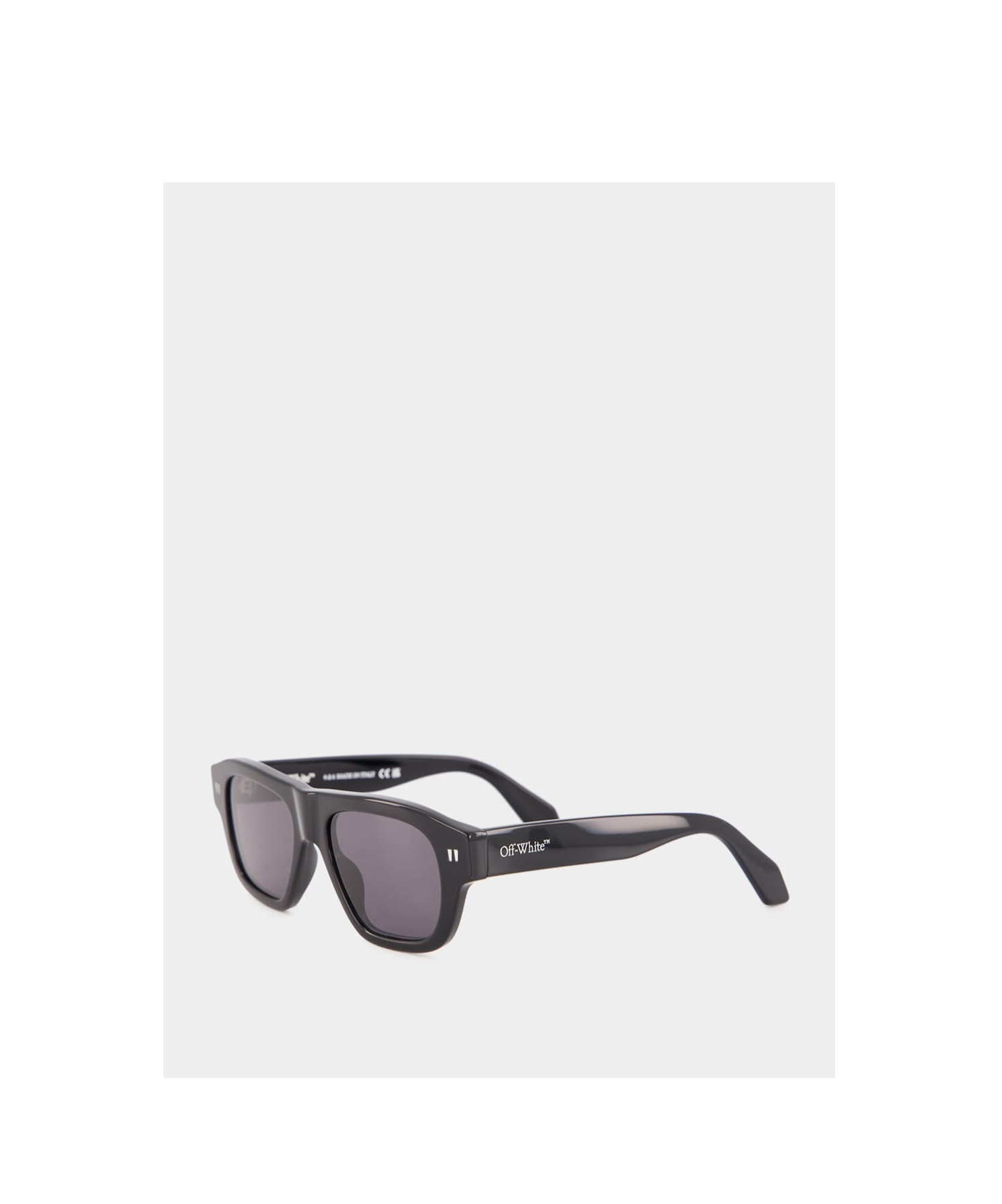 Off-white Logo Sunglasses In Gray