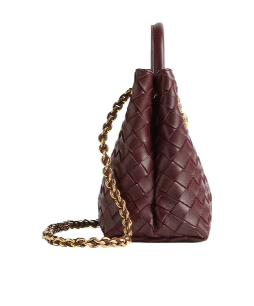 Bottega Veneta Small Andiamo Chain In Brown