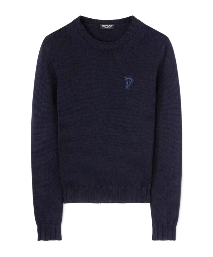 Dondup Long Sleeve Sweater In Blue