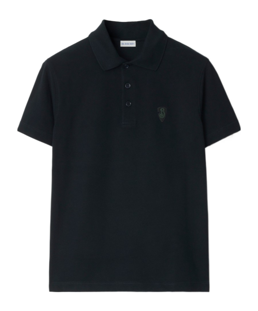 Burberry Cotton Polo Shirt In Black
