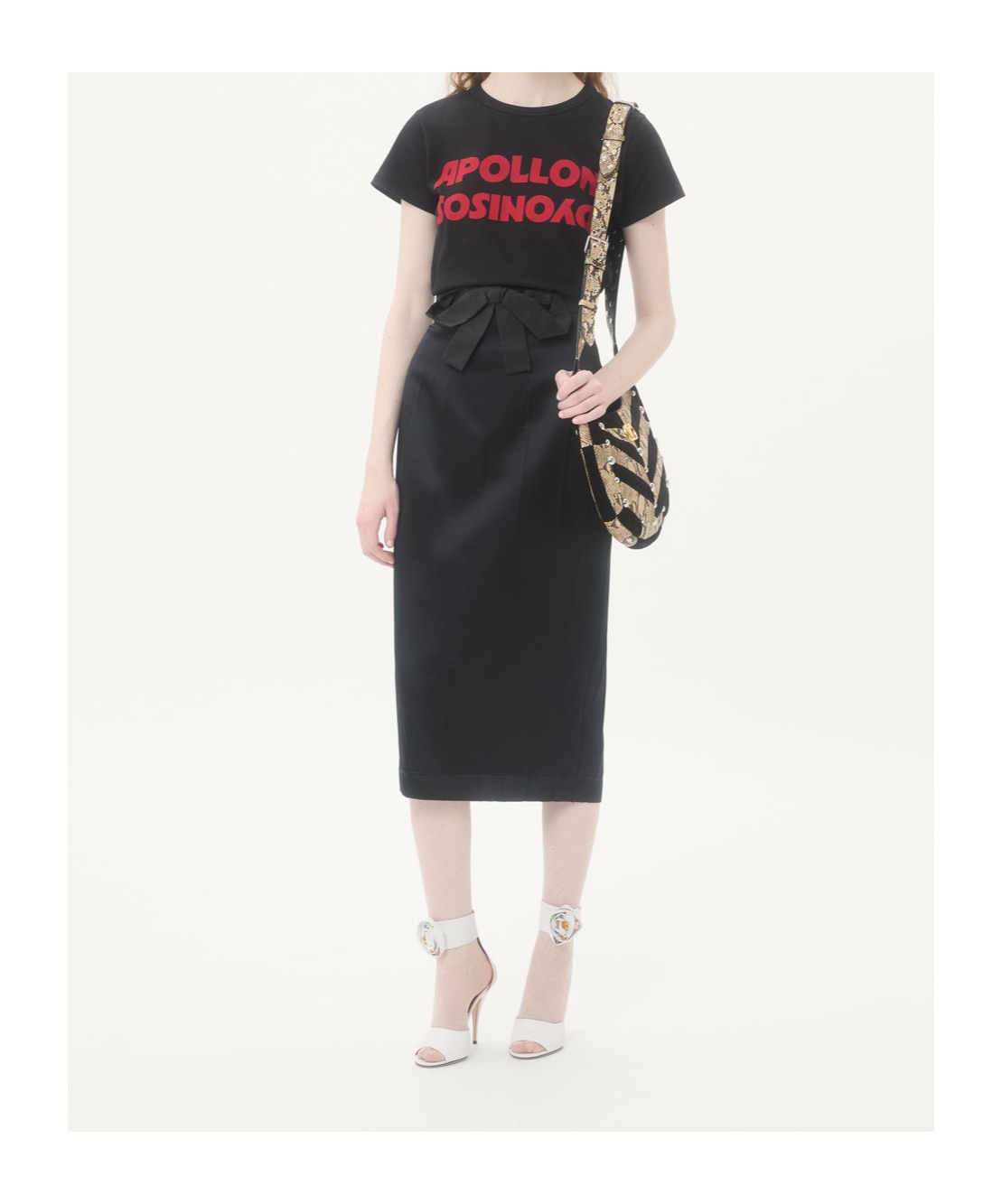 Valentino Cotton T-shirt With Apollon Dyonisos Print In Black