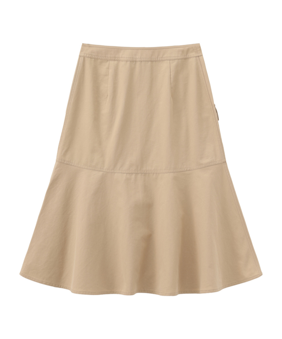 Marissa Chiara Single-breasted Skirt In Brown