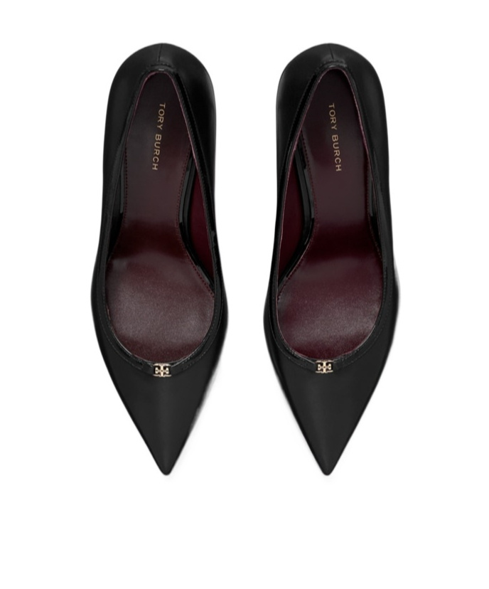 Tory Burch Double T Buckle Pump 80mm In Black