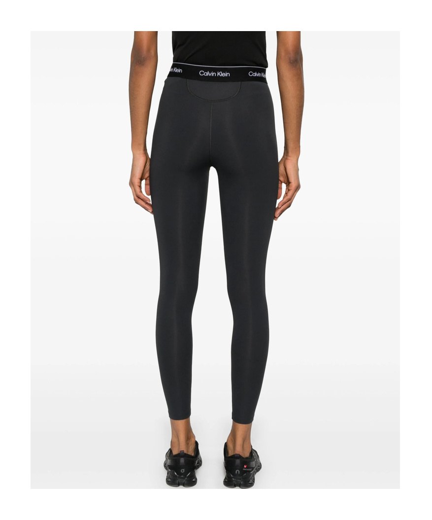 CALVIN KLEIN LOGO-WAISTBAND PERFORMANCE LEGGINGS