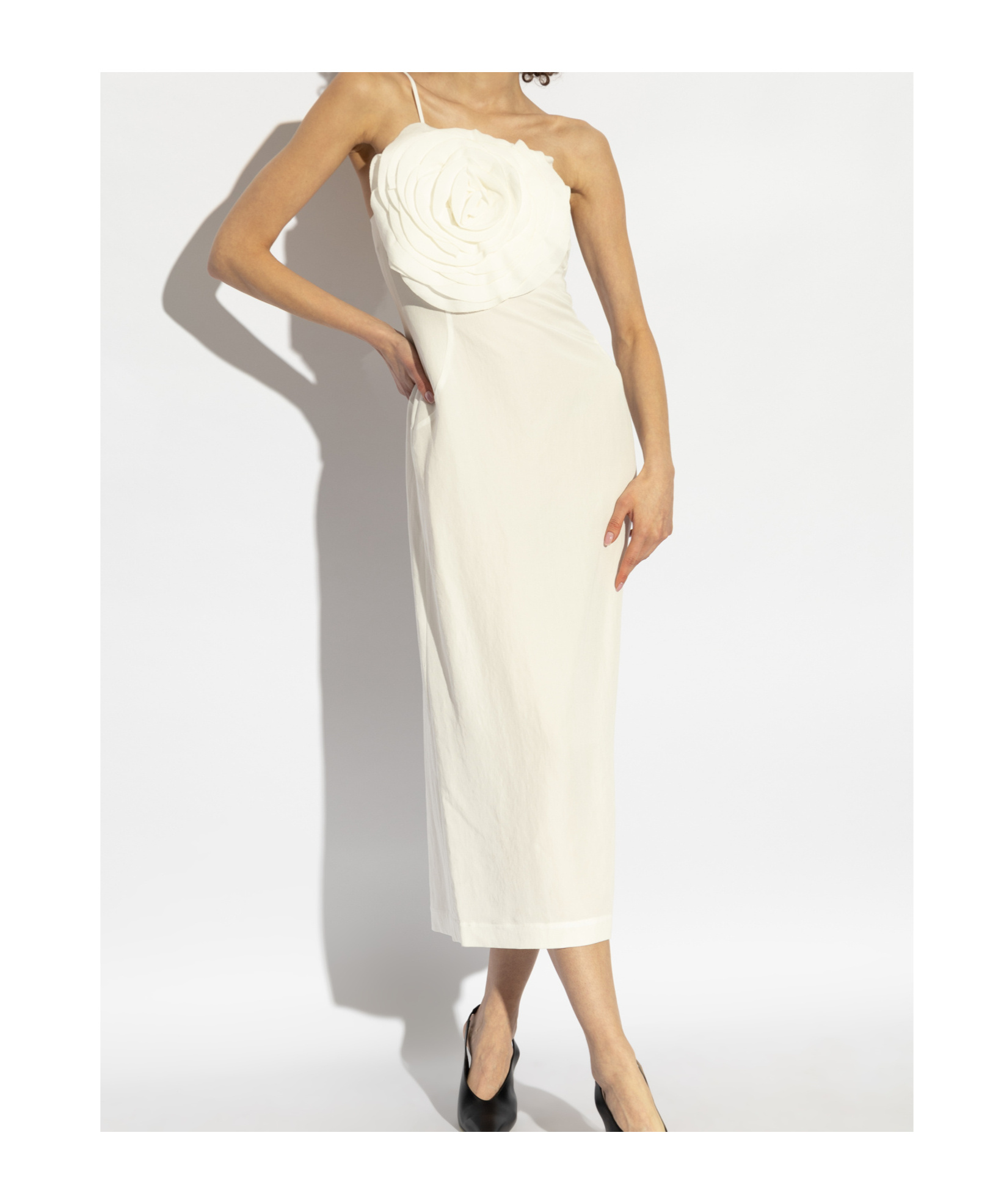 Blumarine Floral Pattern Dress In White