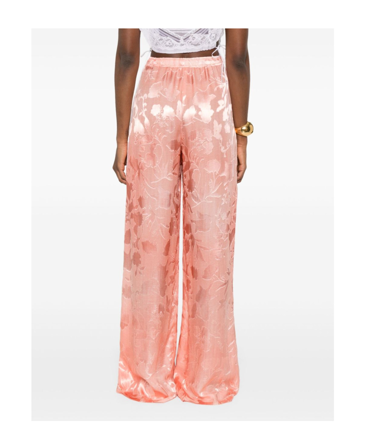 Ermanno Scervino Floral-jacquard Trousers