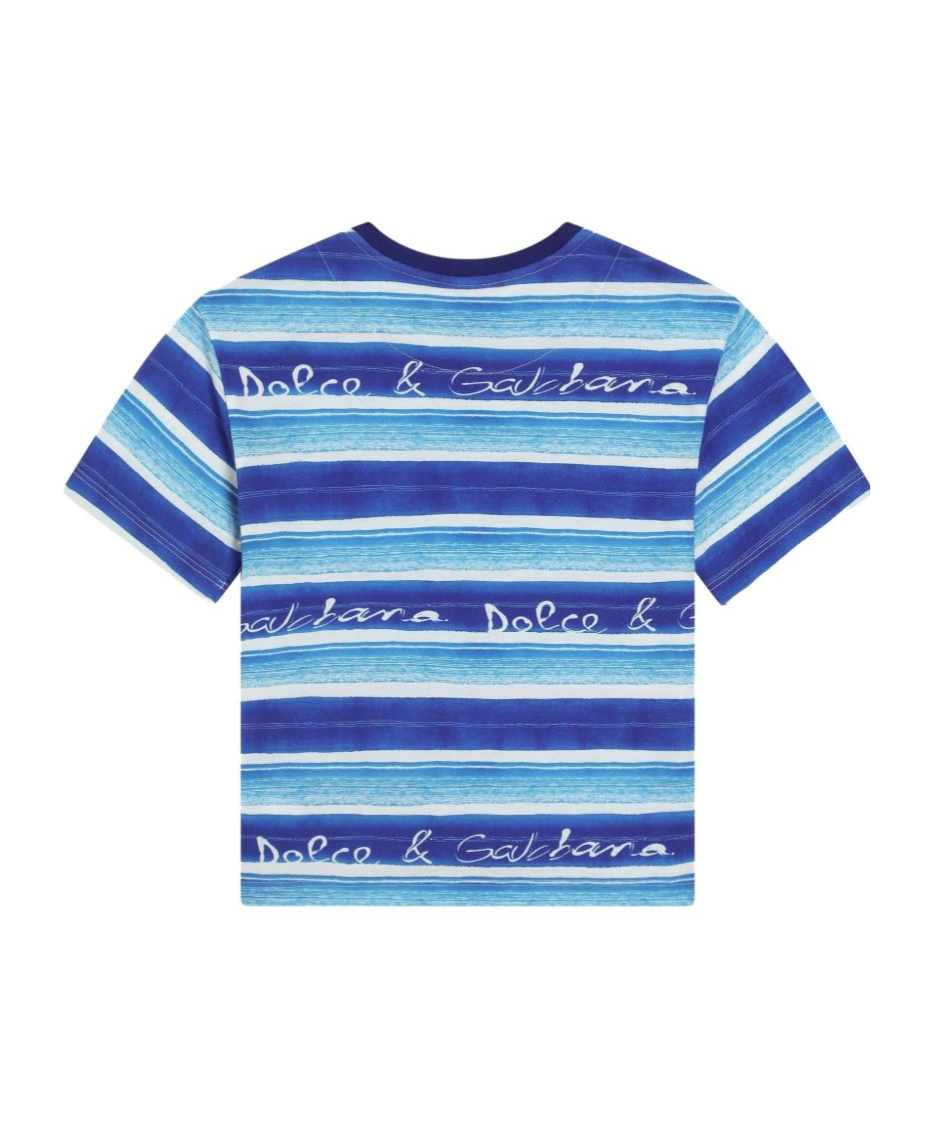 Dolce & Gabbana Printed T-shirt In Blue