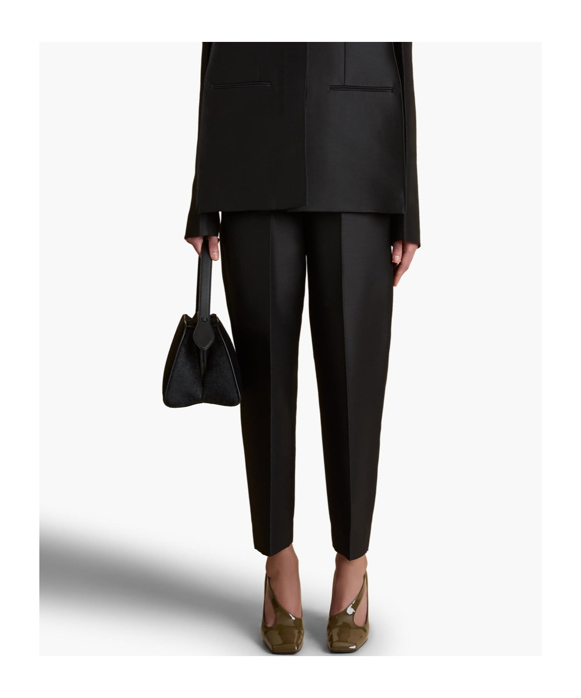Khaite Pleated Casual Pants In Black