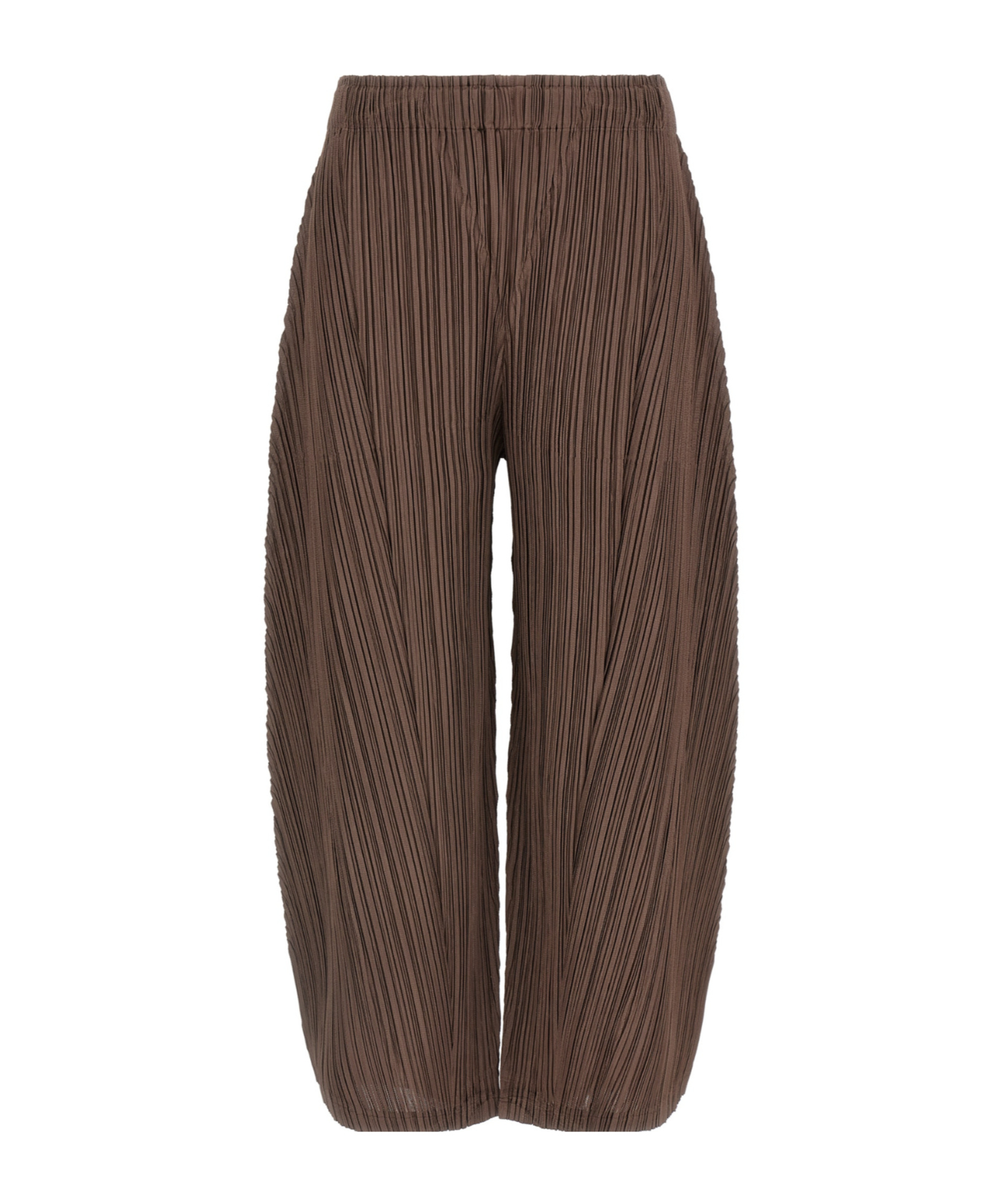 Issey Miyake Pleats Please  'thicker Bottoms 2' Pants In Brown