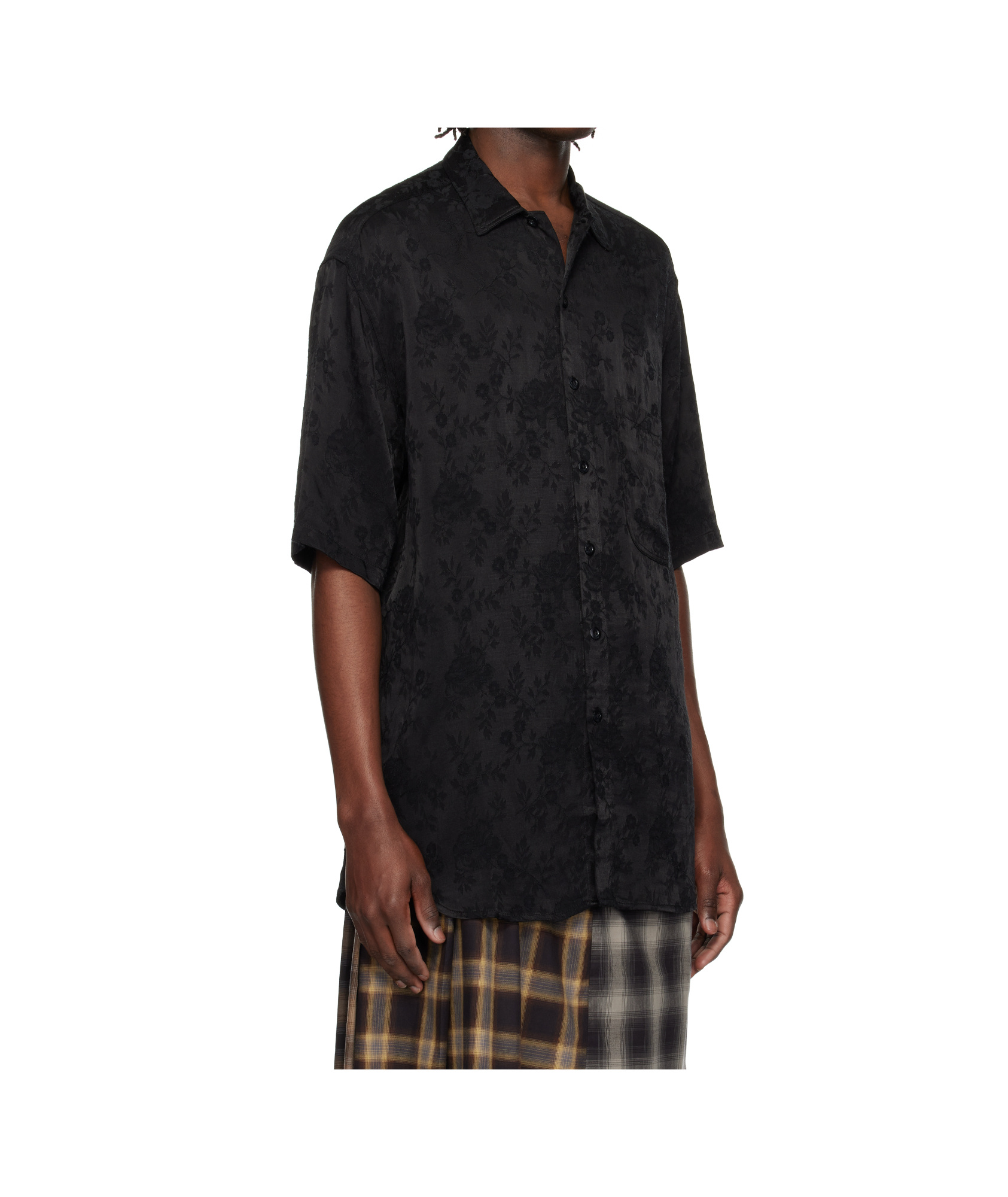 Song For The Mute Floral-jacquard Shirt