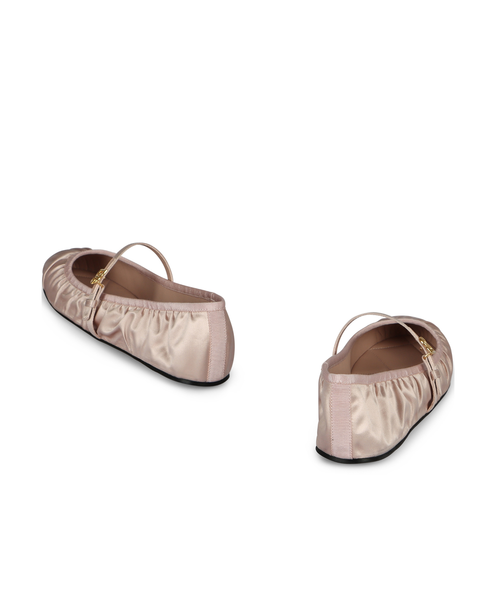 Dolce & Gabbana Satin Ballet Flats In Powder Pink