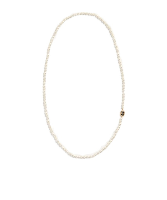 Valentino Embellished Necklace In White